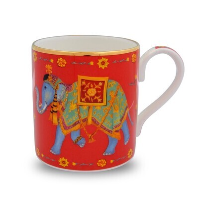 Halcyon Days Ceremonial Elephant Red Mug BCCIE06MGG, MPN: 101/MG123, 5060171148586