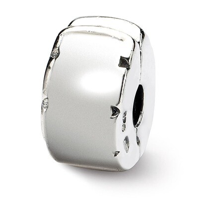 Hinged Clip Bead - Sterling Silver QRS103, MPN: QRS103, 883957719429