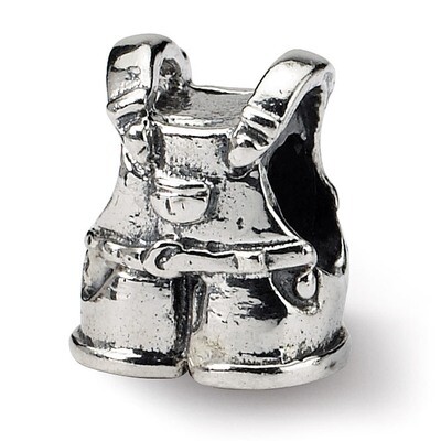 Overalls Bead - Sterling Silver QRS1054, MPN: QRS1054, 883957727561