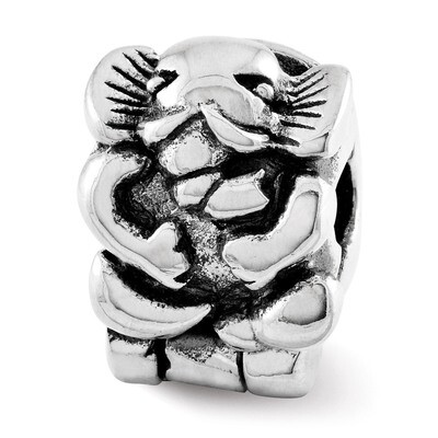 Elephant Clip Bead - Sterling Silver QRS1066, MPN: QRS1066, 883957726236