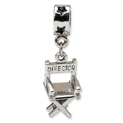 Directors Chair Dangle Bead - Sterling Silver QRS1082, MPN: QRS1082, 883957724119