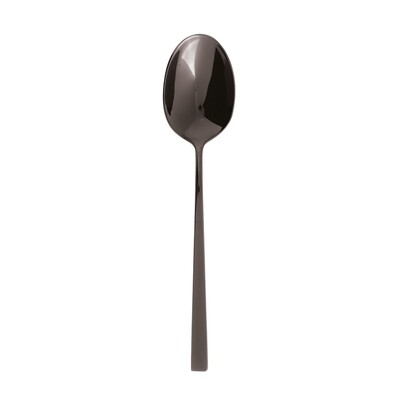 Sambonet linea q black table spoon 8 1/4 inch - 18/10 stainless steel pvd finishing, MPN: 52730B01,…
