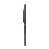 Sambonet linea q black table knife solid handle 9 3/8 inch - 18/10 stainless steel pvd finishing, M…