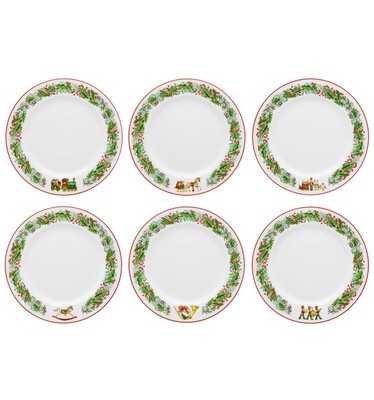 Vista Alegre Christmas Magic Set of 6 Bread &amp; Butter Plates, MPN: PF755125,