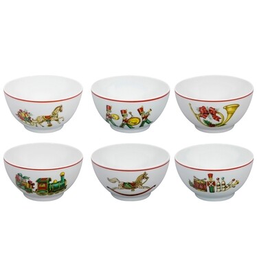Vista Alegre Christmas Magic Set of 6 Bowls, MPN: PF755141,