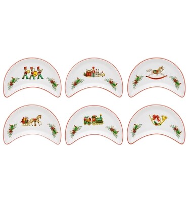 Vista Alegre Christmas Magic Set of 6 Salad Dishes, MPN: PF755150,