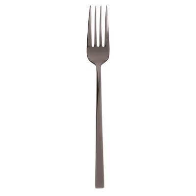 Sambonet linea q black serving fork 8 7/8 inch - 18/10 stainless steel pvd finishing, MPN: 52730B45…