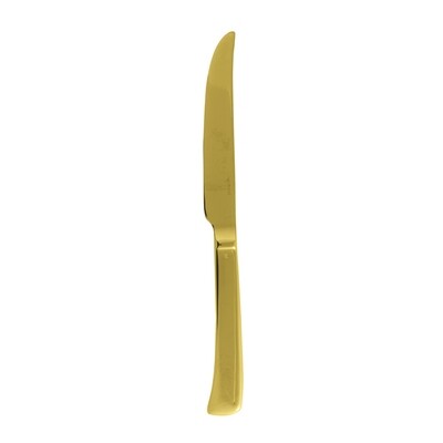 Sambonet imagine gold table knife solid handle 10 1/8 inch - 18/10 stainless steel pvd finishing, M…