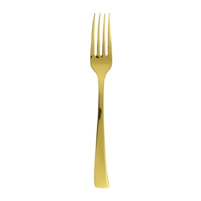 Sambonet imagine gold serving fork 9 7/8 inch - 18/10 stainless steel pvd finishing, MPN: 52718G45,…