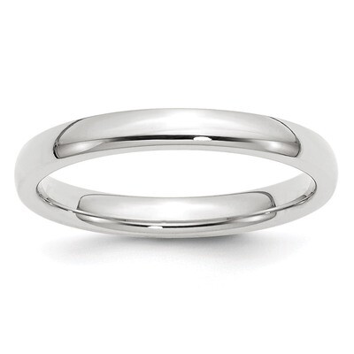 3mm Standard Comfort Fit Band 10k White Gold Engravable 1WCF030-10, MPN: 1WCF030-10, 886774457925