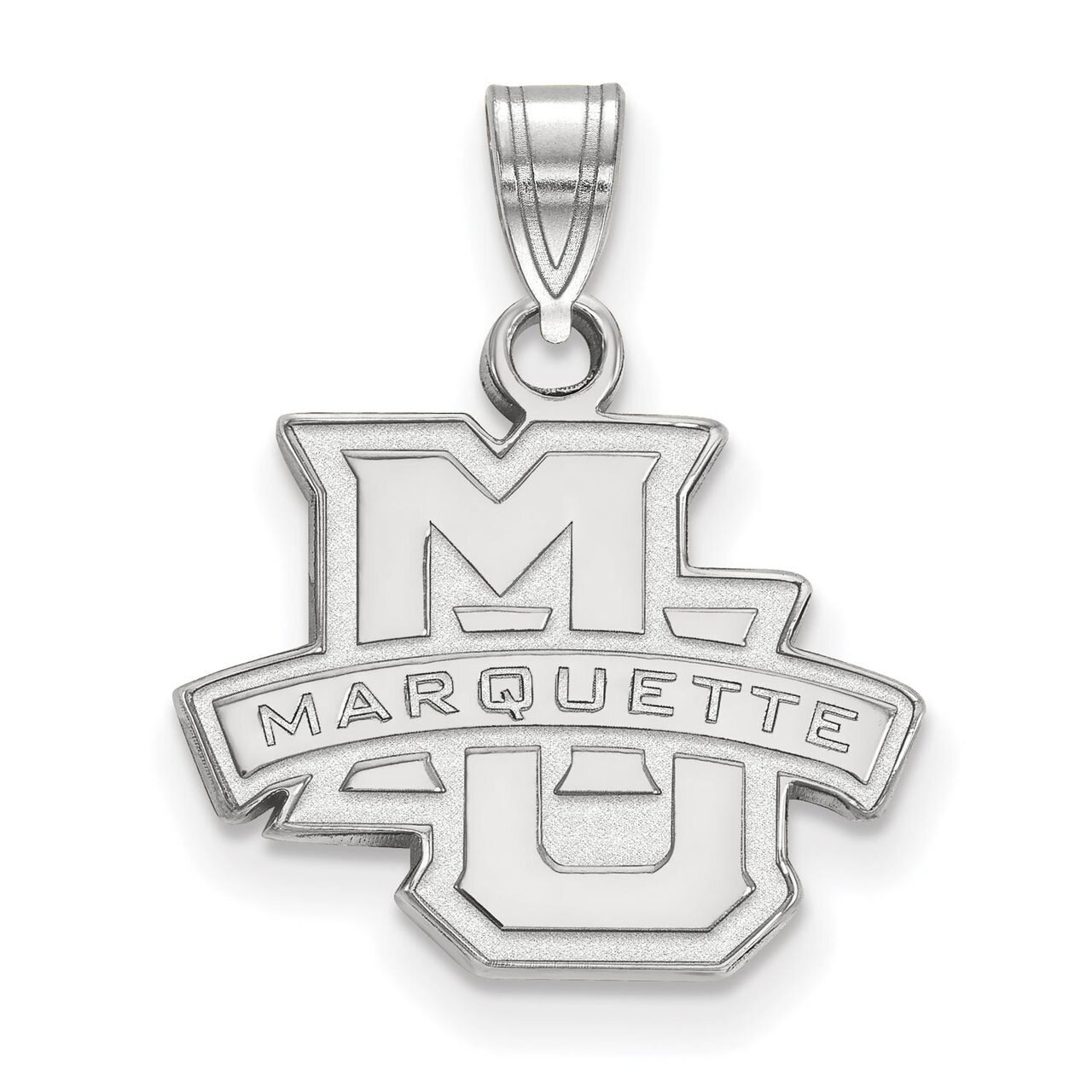 Marquette University Small Pendant 10k White Gold 1W002MAR