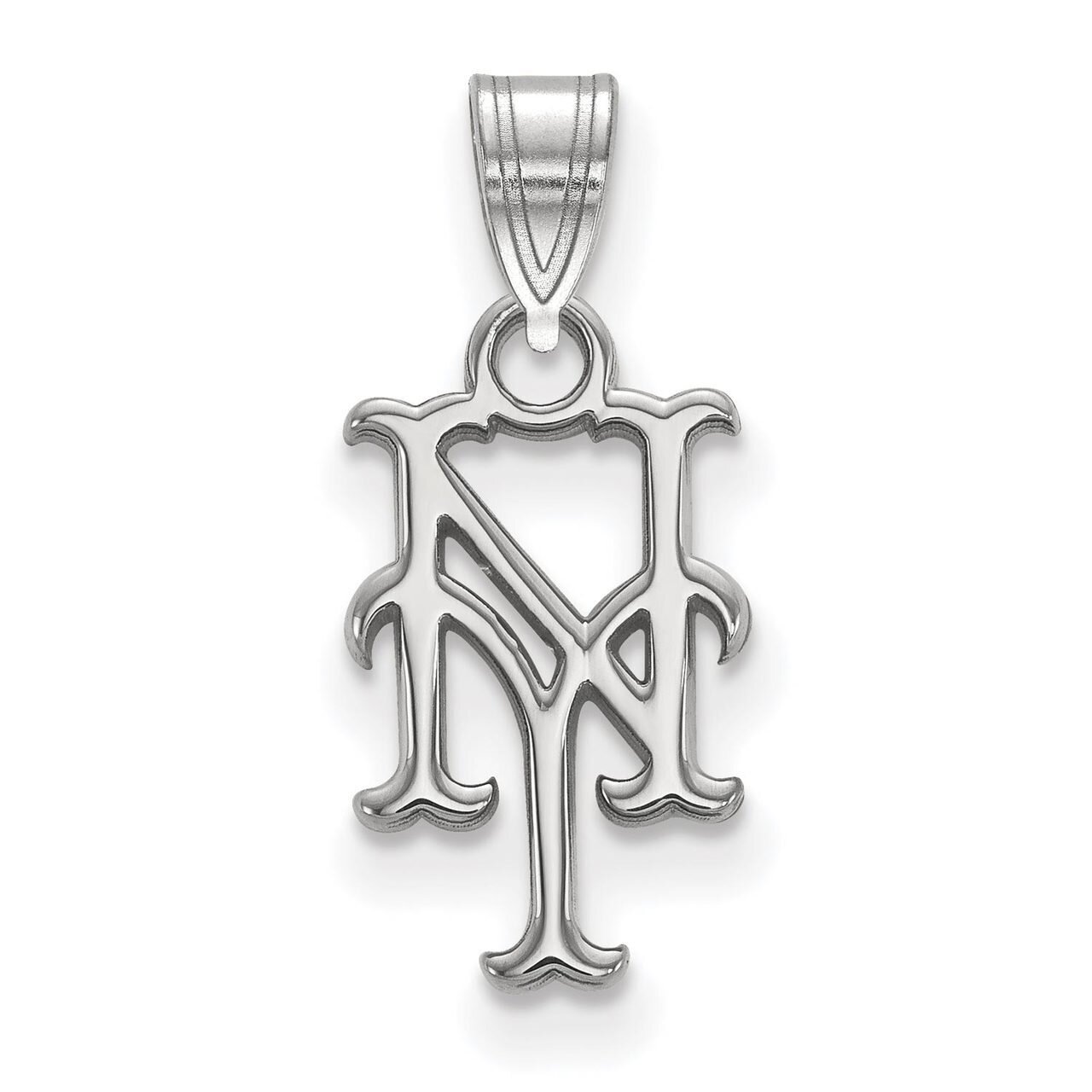 New York Mets Small Pendant 10k White Gold 1W002MET, MPN: 1W002MET, 886774768359