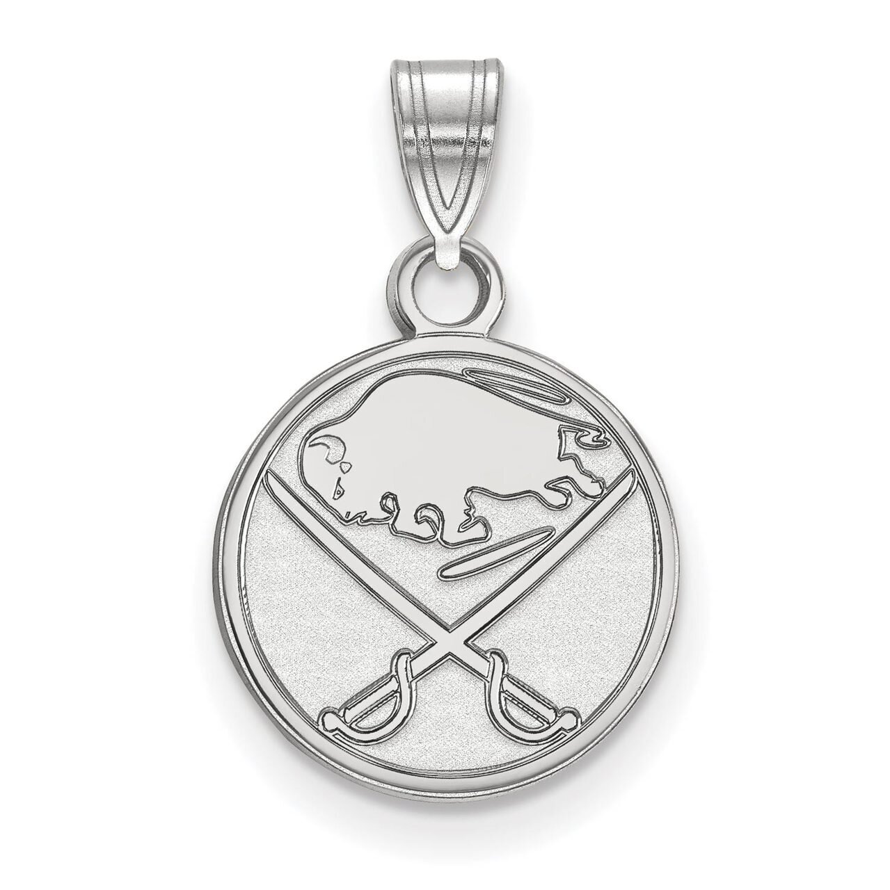 Buffalo Sabres Small Pendant 10k White Gold 1W002SAB, MPN: 1W002SAB, 886774732756