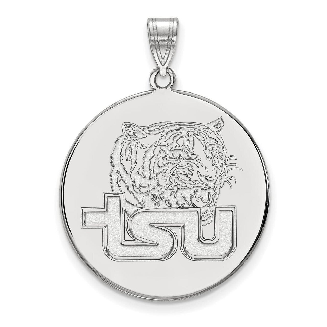 Tennessee State University x-Large Disc Pendant 10k White Gold 1W002TES, MPN: 1W002TES, 886774768984