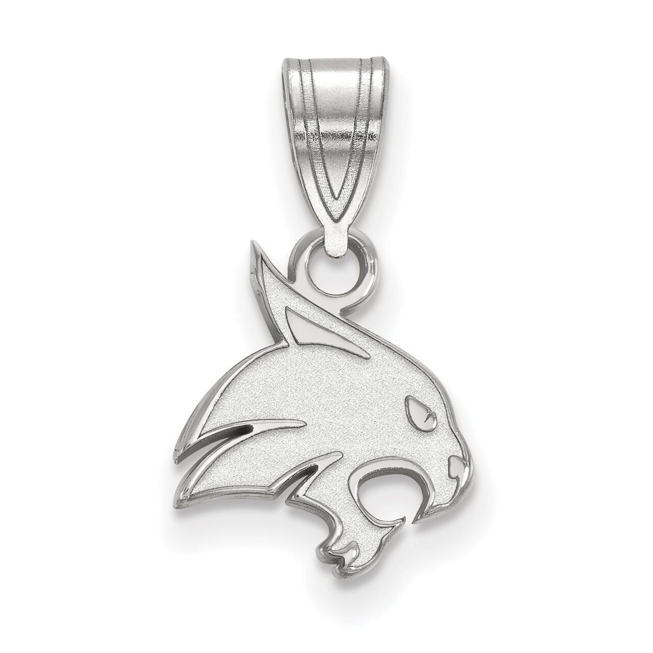 Texas State University Small Pendant 10k White Gold 1W002TST, MPN: 1W002TST, 886774769028