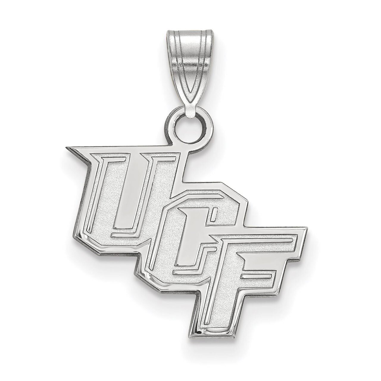 University of Central Florida Small Pendant 10k White Gold 1W002UCF