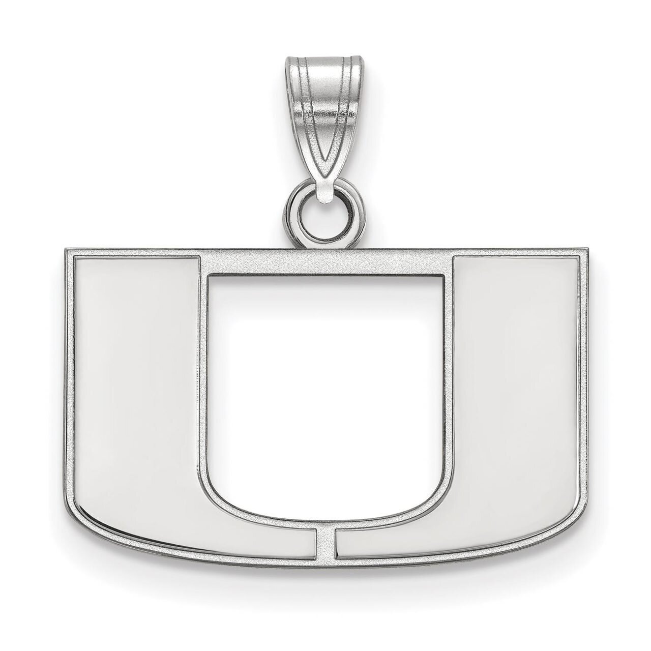 University of Miami Small Pendant 10k White Gold 1W002UMF, MPN: 1W002UMF, 886774769332