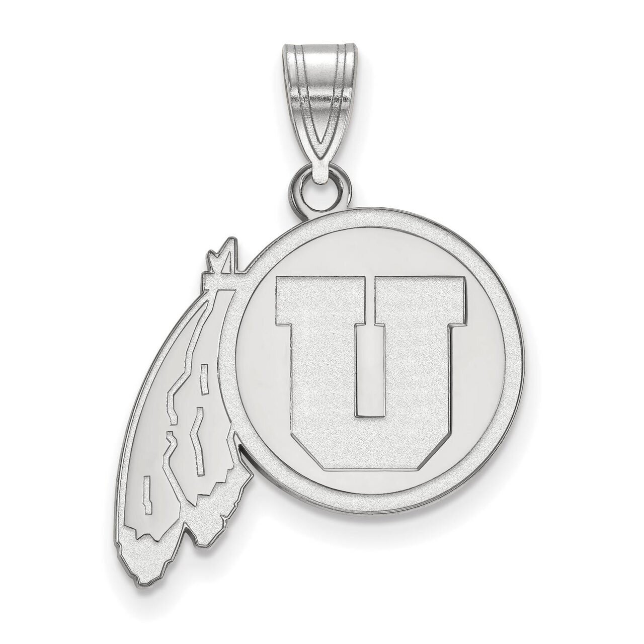 University of Utah Large Pendant 10k White Gold 1W002UUT, MPN: 1W002UUT, 886774769776