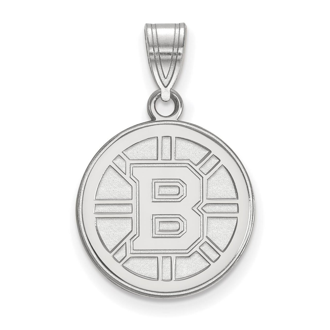 Boston Bruins Medium Pendant 10k White Gold 1W003BRI, MPN: 1W003BRI, 886774732817