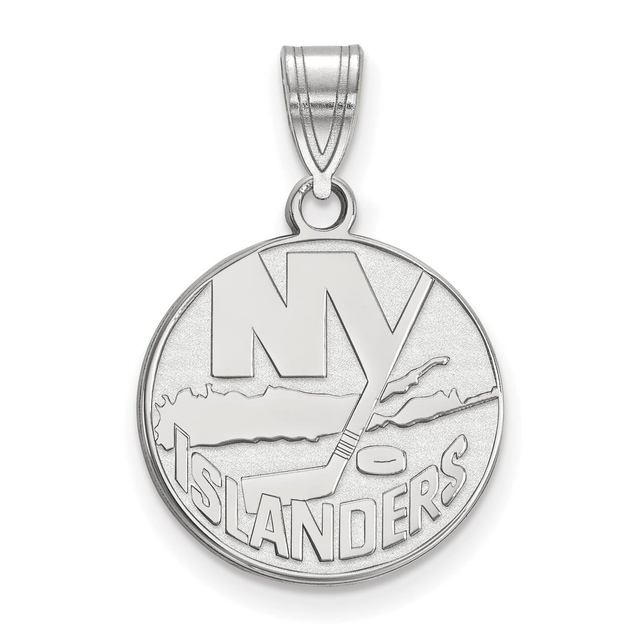 New York Islanders Medium Pendant 10k White Gold 1W003ISL, MPN: 1W003ISL, 886774732879