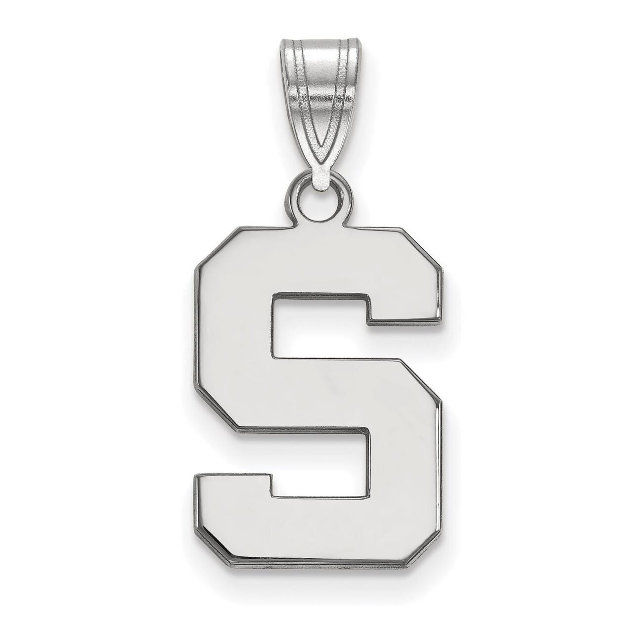 Michigan State University Medium Pendant 10k White Gold 1W003MIS, MPN: 1W003MIS, 886774770482