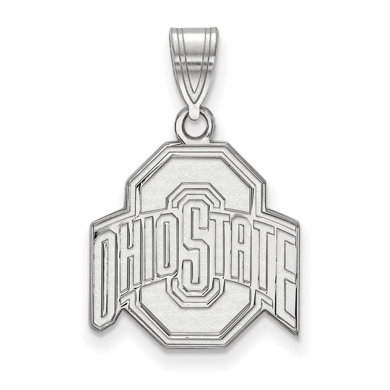 Ohio State University Medium Pendant 10k White Gold 1W003OSU, MPN: 1W003OSU, 886774770598