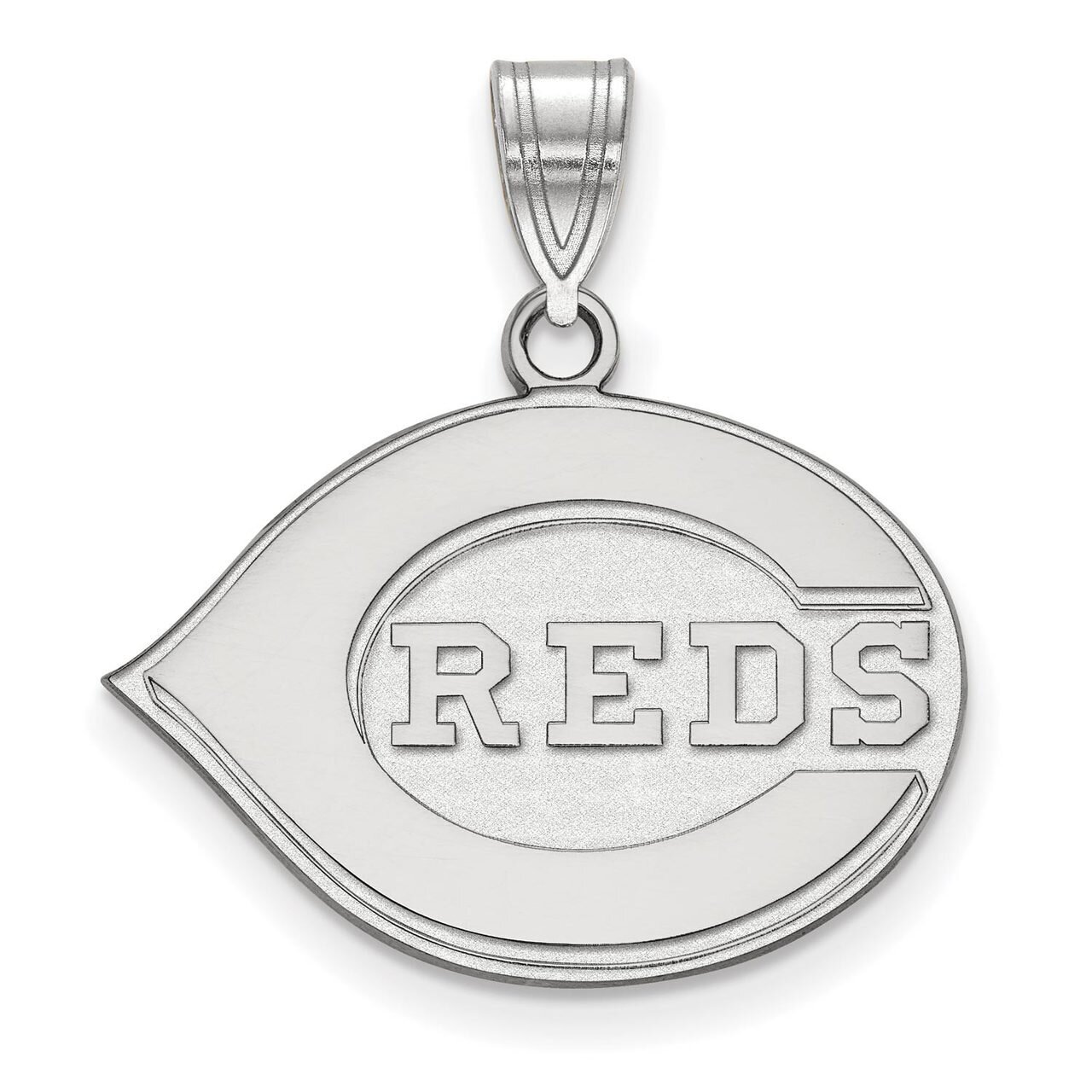 Cincinnati Reds Medium Pendant 10k White Gold 1W003RDS
