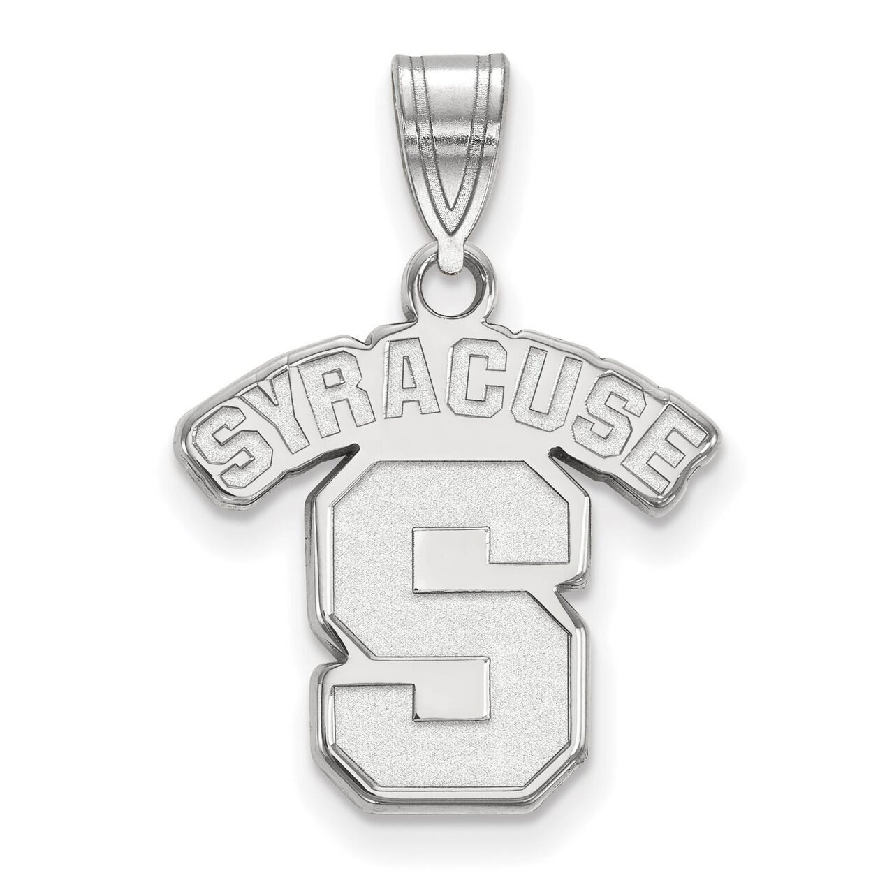 Syracuse University Medium Pendant 10k White Gold 1W003SYU