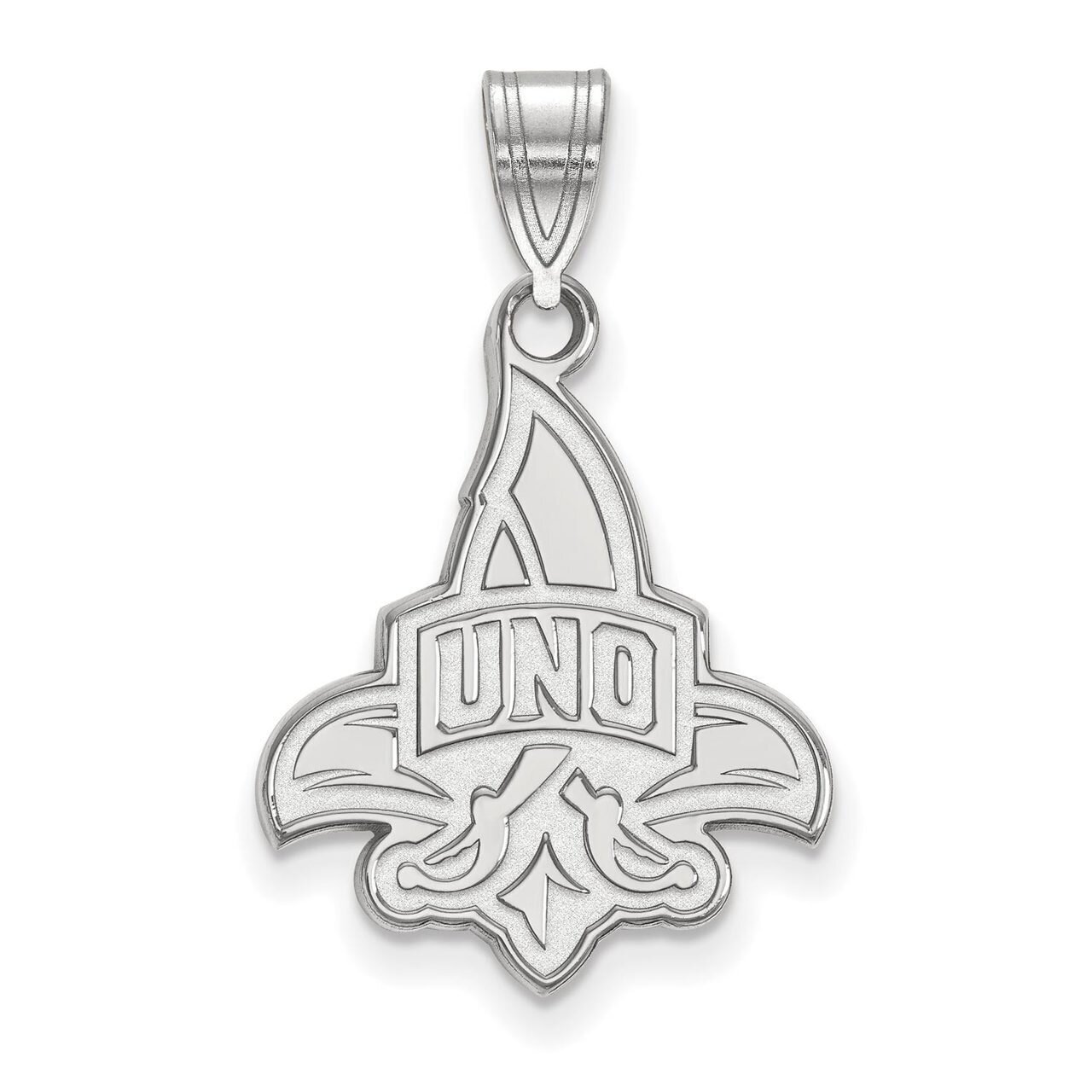 University of New Orleans Large Pendant 10k White Gold 1W003UNO, MPN: 1W003UNO, 886774771199