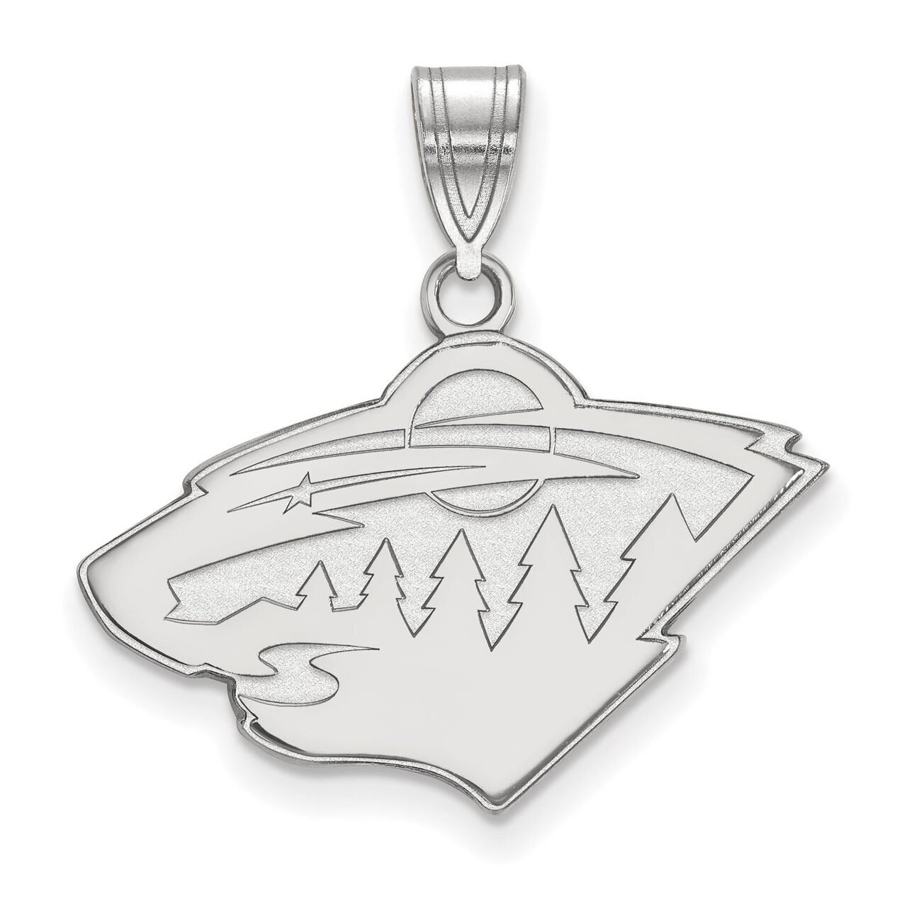 Minnesota Wild Medium Pendant 10k White Gold 1W003WIL, MPN: 1W003WIL, 886774732947