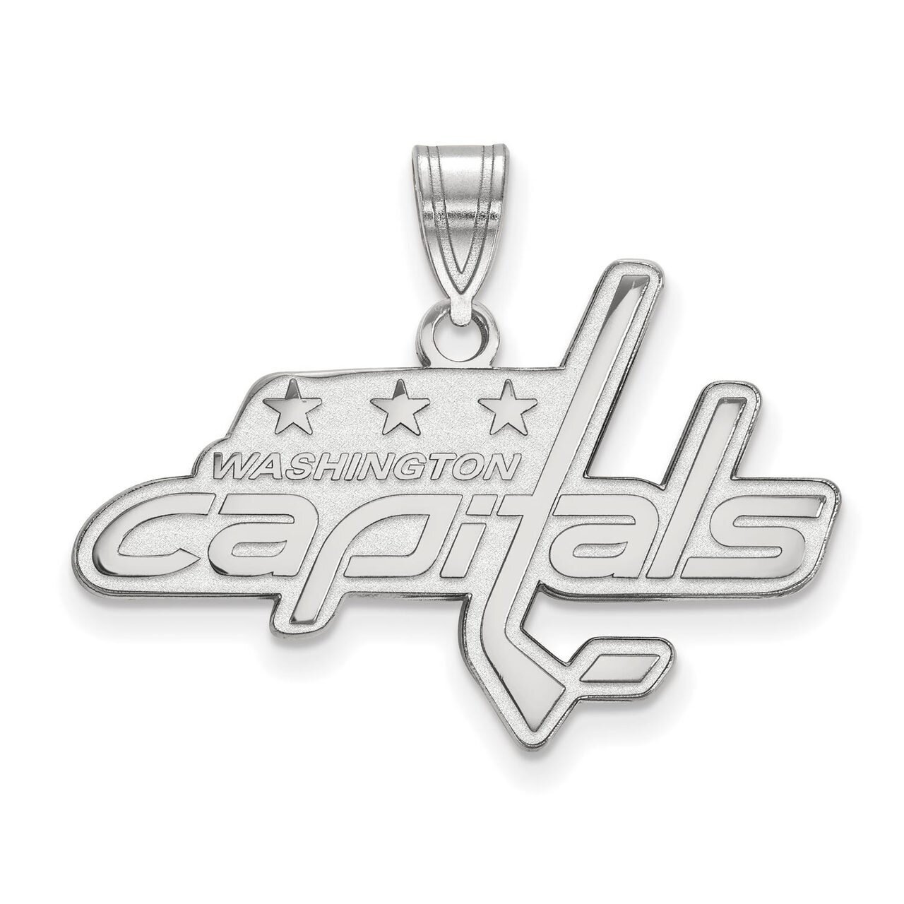 Washington Capitals Large Pendant 10k White Gold 1W004CAP, MPN: 1W004CAP, 886774732985