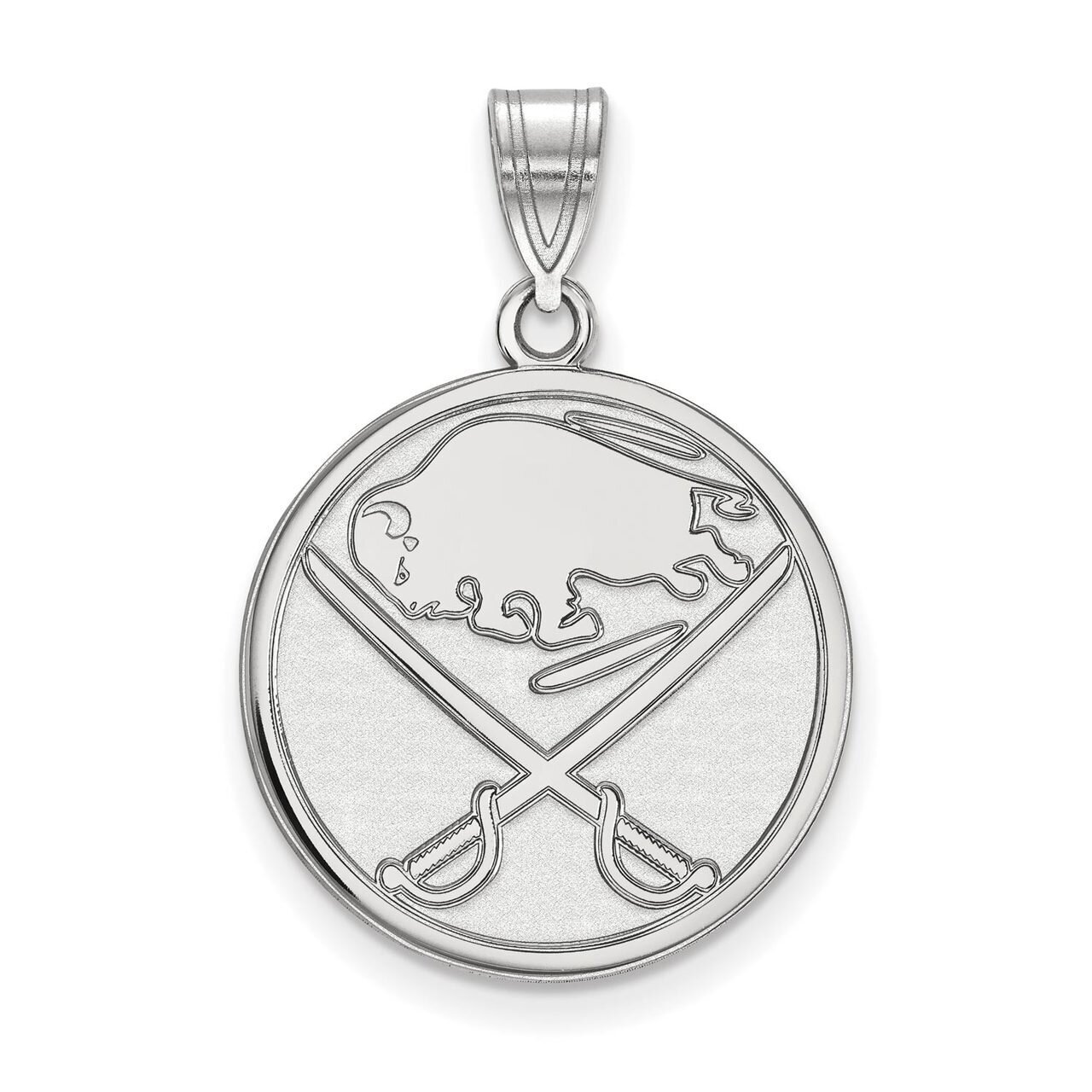 Buffalo Sabres Large Pendant 10k White Gold 1W004SAB, MPN: 1W004SAB, 886774733081