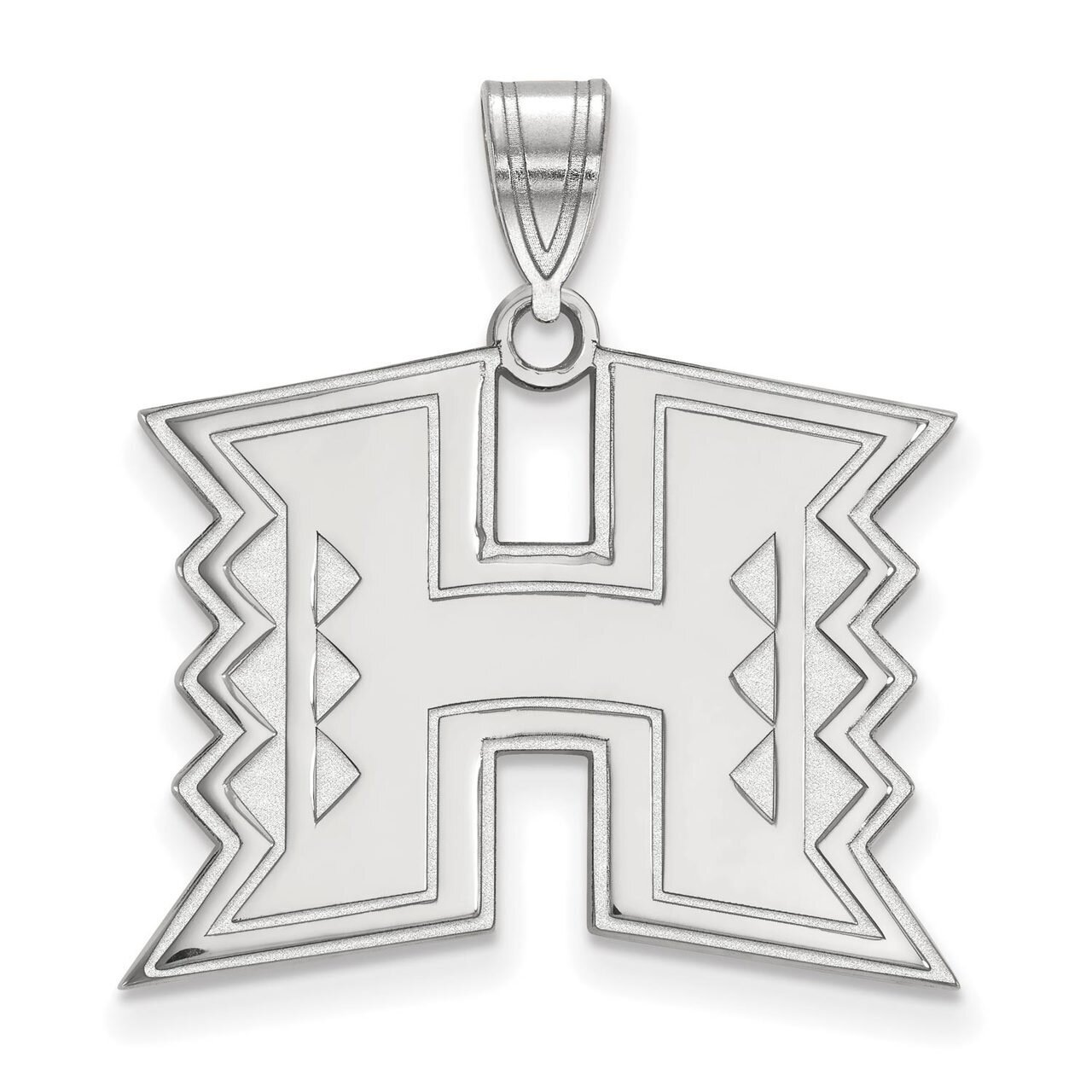 The University of Hawaii Large Pendant 10k White Gold 1W004UHI, MPN: 1W004UHI, 886774772776