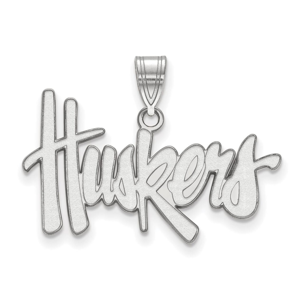 University of Nebraska Large Pendant 10k White Gold 1W004UNE, MPN: 1W004UNE, 886774772943