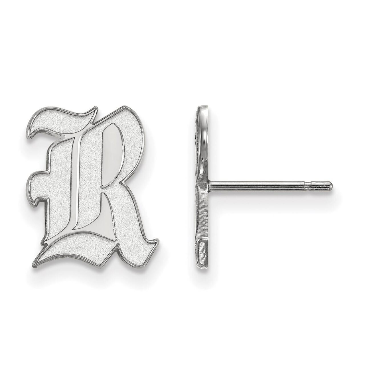 Rice University Small Post Earring 10k White Gold 1W004WMR, MPN: 1W004WMR, 886774773308