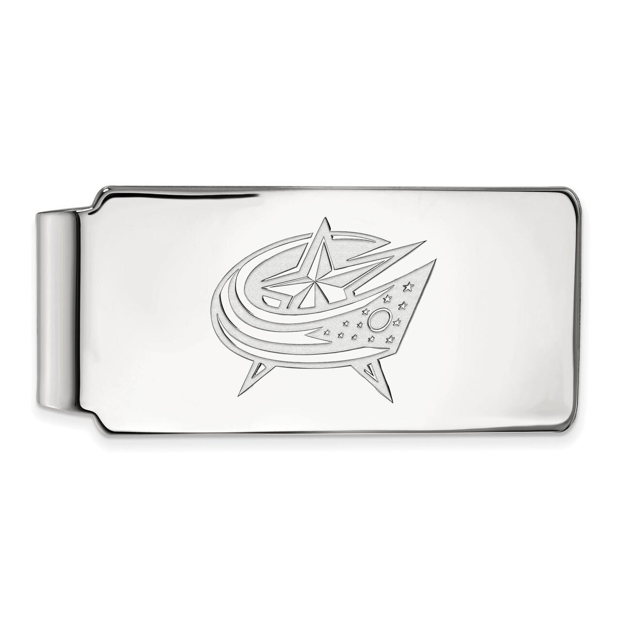 Columbus Blue Jackets Money Clip 10k White Gold 1W005BJA, MPN: 1W005BJA, 886774733104