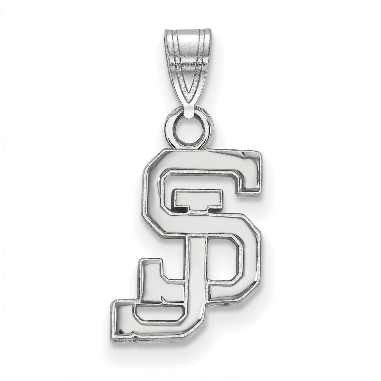 San Jose State University Small Pendant 10k White Gold 1W005SJS, MPN: 1W005SJS, 886774773865