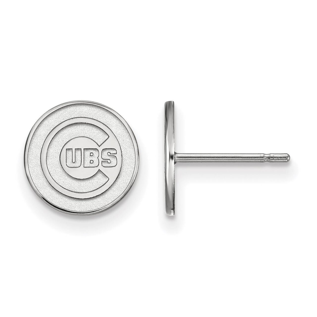 Chicago Cubs x-Small Post Earring 10k White Gold 1W006CUB, MPN: 1W006CUB, 886774774473