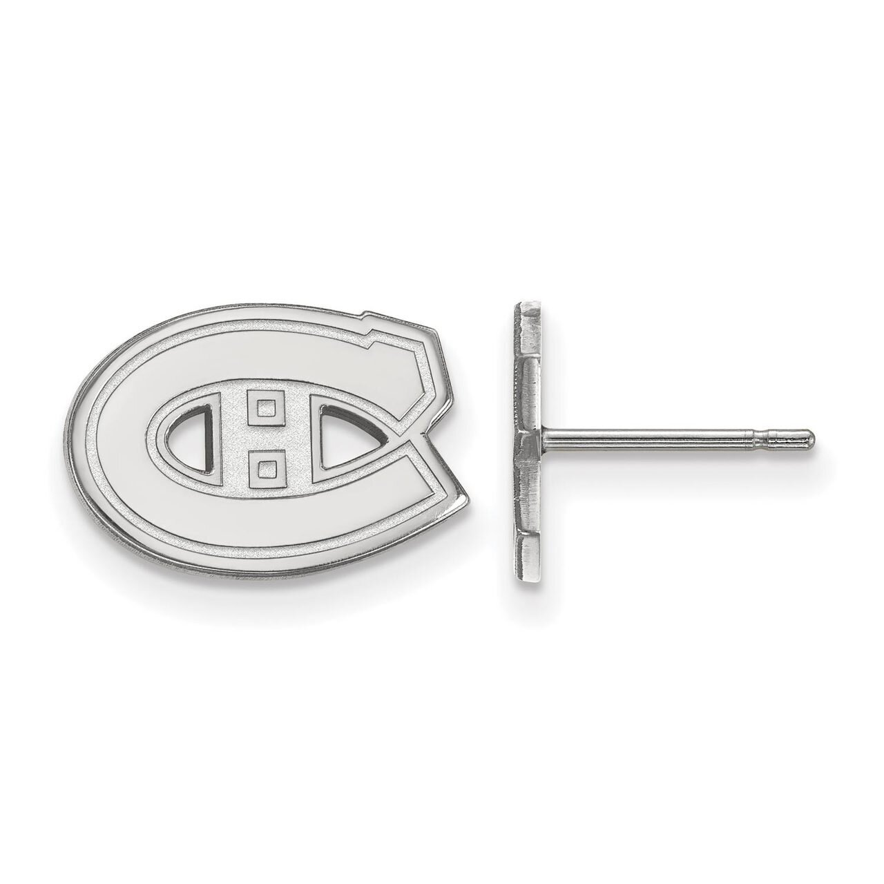 Montreal Canadiens x-Small Post Earring 10k White Gold 1W007CAN, MPN: 1W007CAN, 886774775210