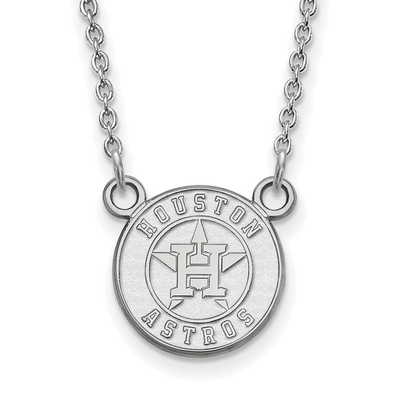 Houston Astros Small Pendant with Chain Necklace 10k White Gold 1W008AST-18, MPN: 1W008AST-18, 8867…