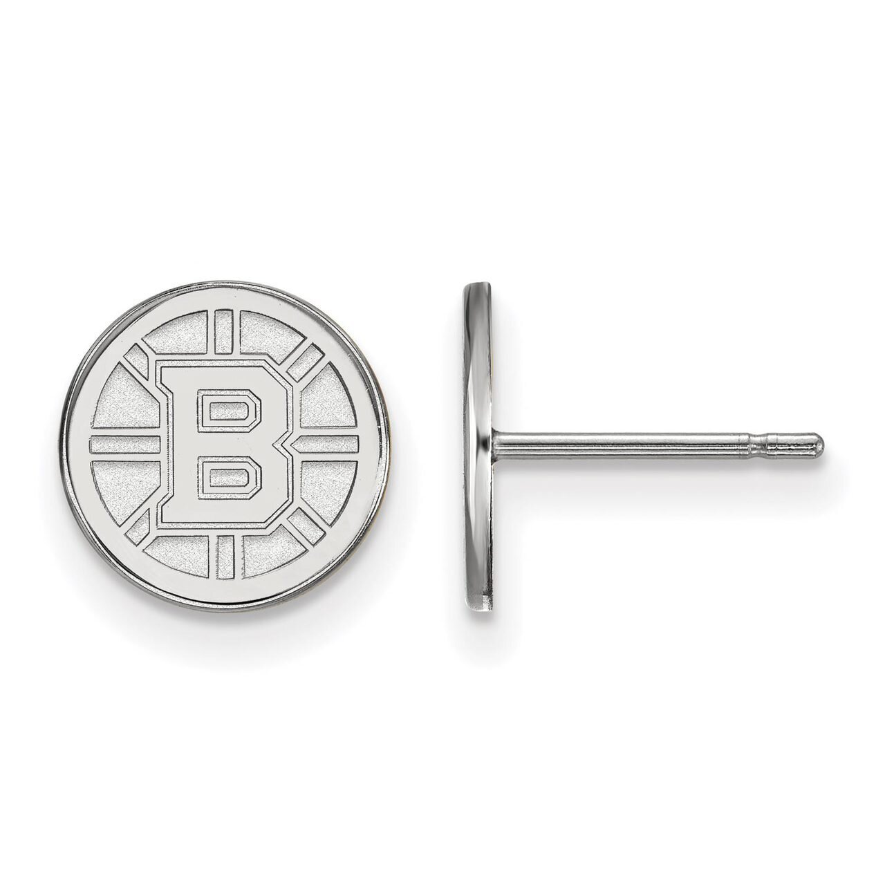 Boston Bruins x-Small Post Earring 10k White Gold 1W008BRI, MPN: 1W008BRI, 886774776019