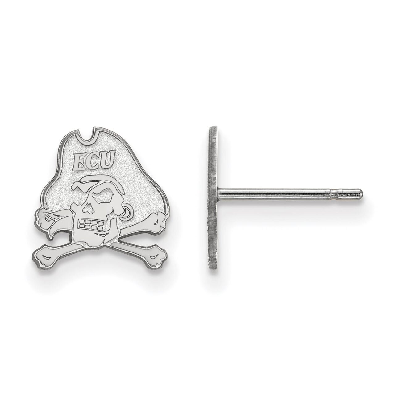 East Carolina University x-Small Post Earring 10k White Gold 1W008ECU, MPN: 1W008ECU, 886774776125