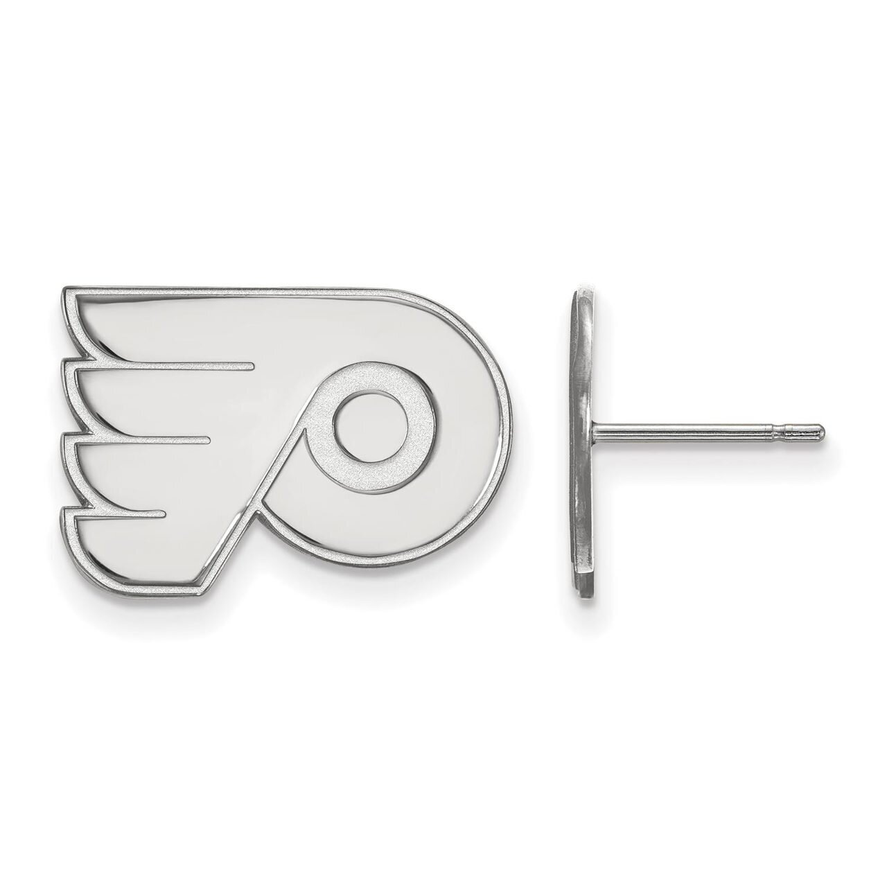 Philadelphia Flyers Small Post Earring 10k White Gold 1W008FLY
