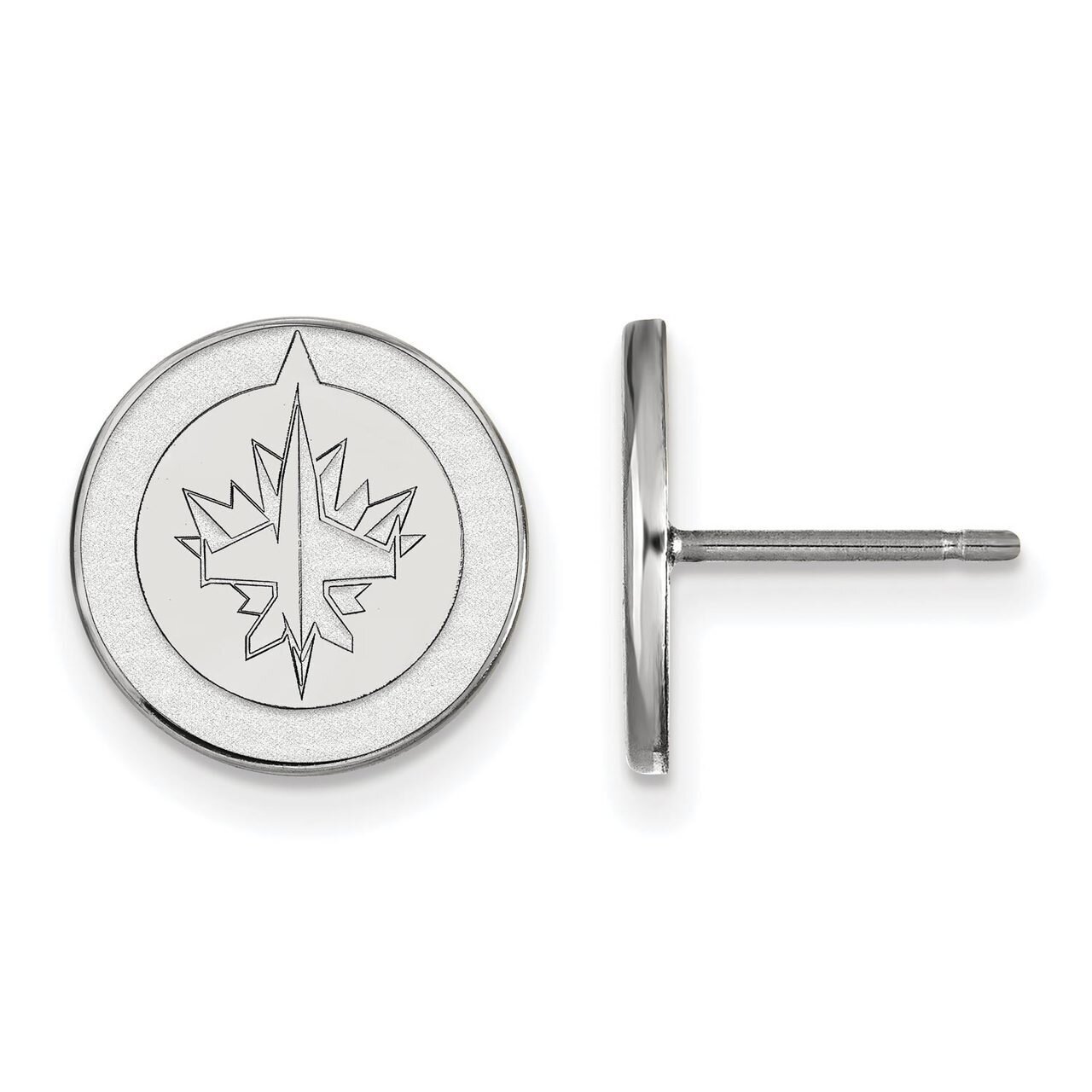 Winnipeg Jets Small Post Earring 10k White Gold 1W008JTS, MPN: 1W008JTS, 886774776309