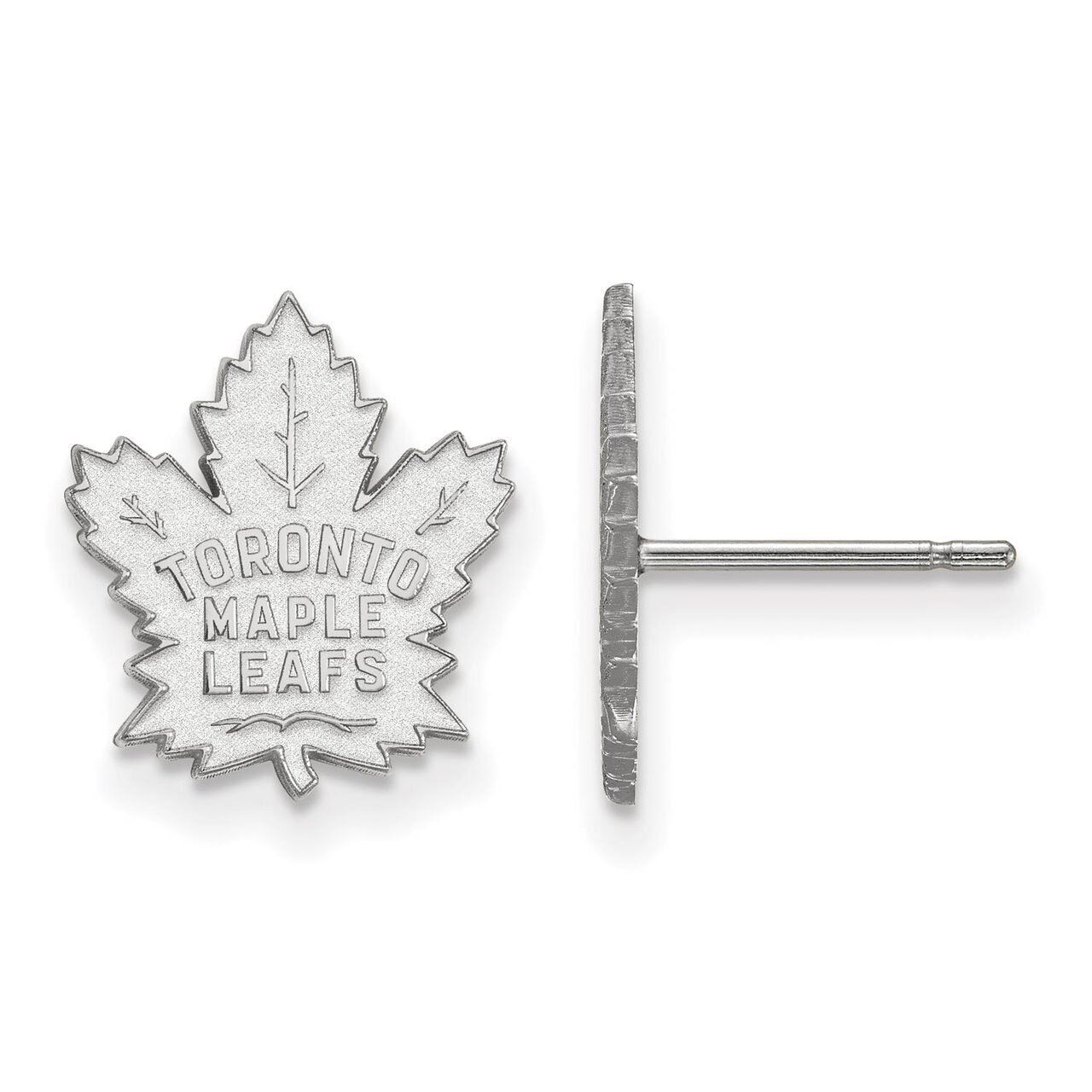 Toronto Maple Leafs Small Post Earring 10k White Gold 1W008MLE