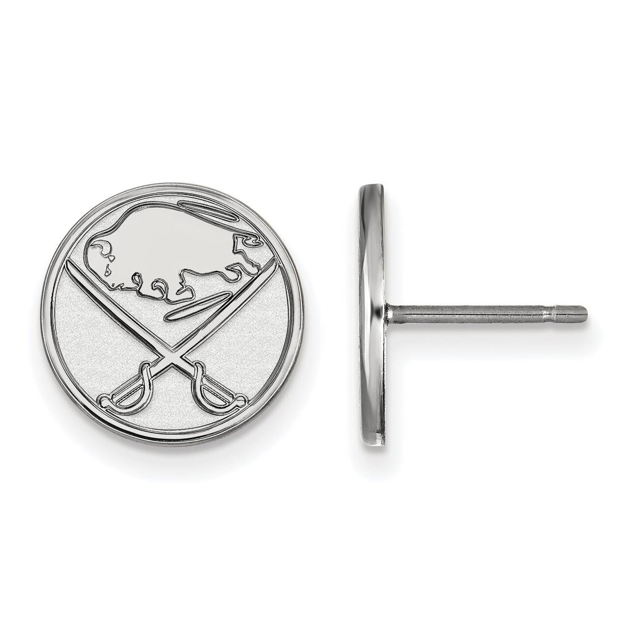 Buffalo Sabres Small Post Earring 10k White Gold 1W008SAB, MPN: 1W008SAB, 886774776620