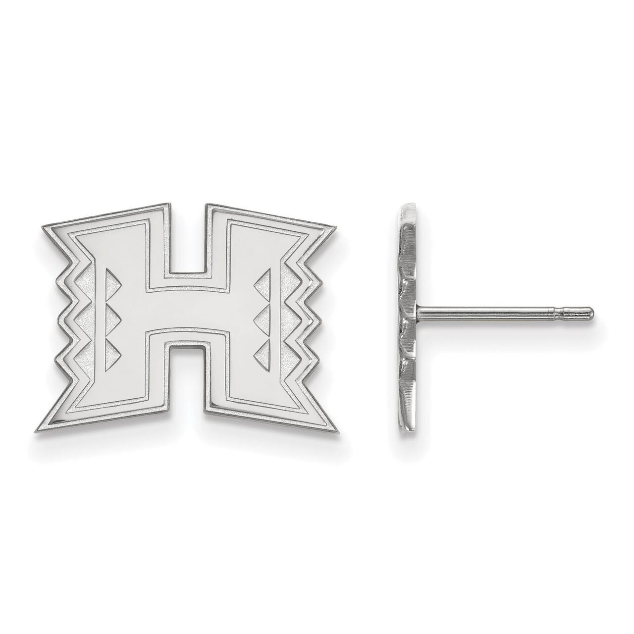 The University of Hawaii Small Post Earring 10k White Gold 1W008UHI, MPN: 1W008UHI, 886774776880