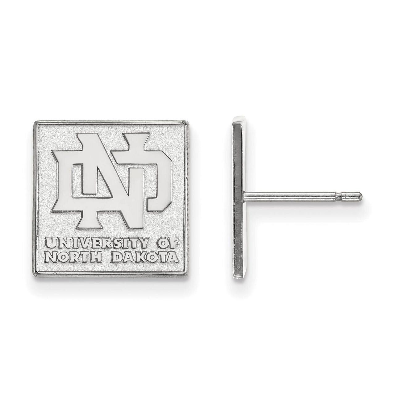 University of North Dakota Small Post Earring 10k White Gold 1W008UNOD, MPN: 1W008UNOD, 886774777016