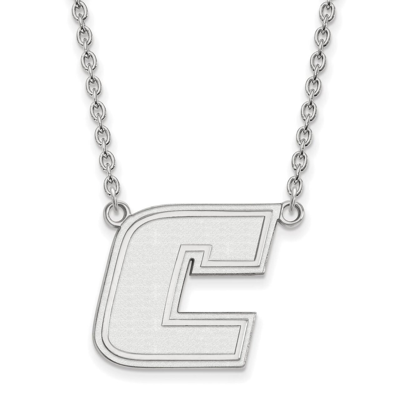 The University of Tennessee at Chattanooga Large Pendant with Chain Necklace 10k White Gold 1W008UTC-18