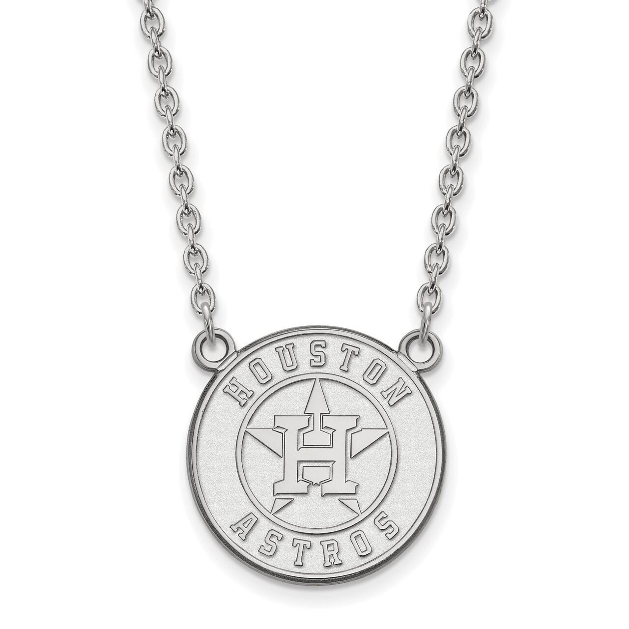 Houston Astros Large Pendant with Chain Necklace 10k White Gold 1W009AST-18, MPN: 1W009AST-18, 8867…
